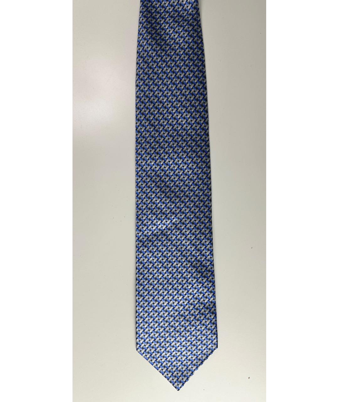 ZILLI Синий шелковый галстук, фото 2