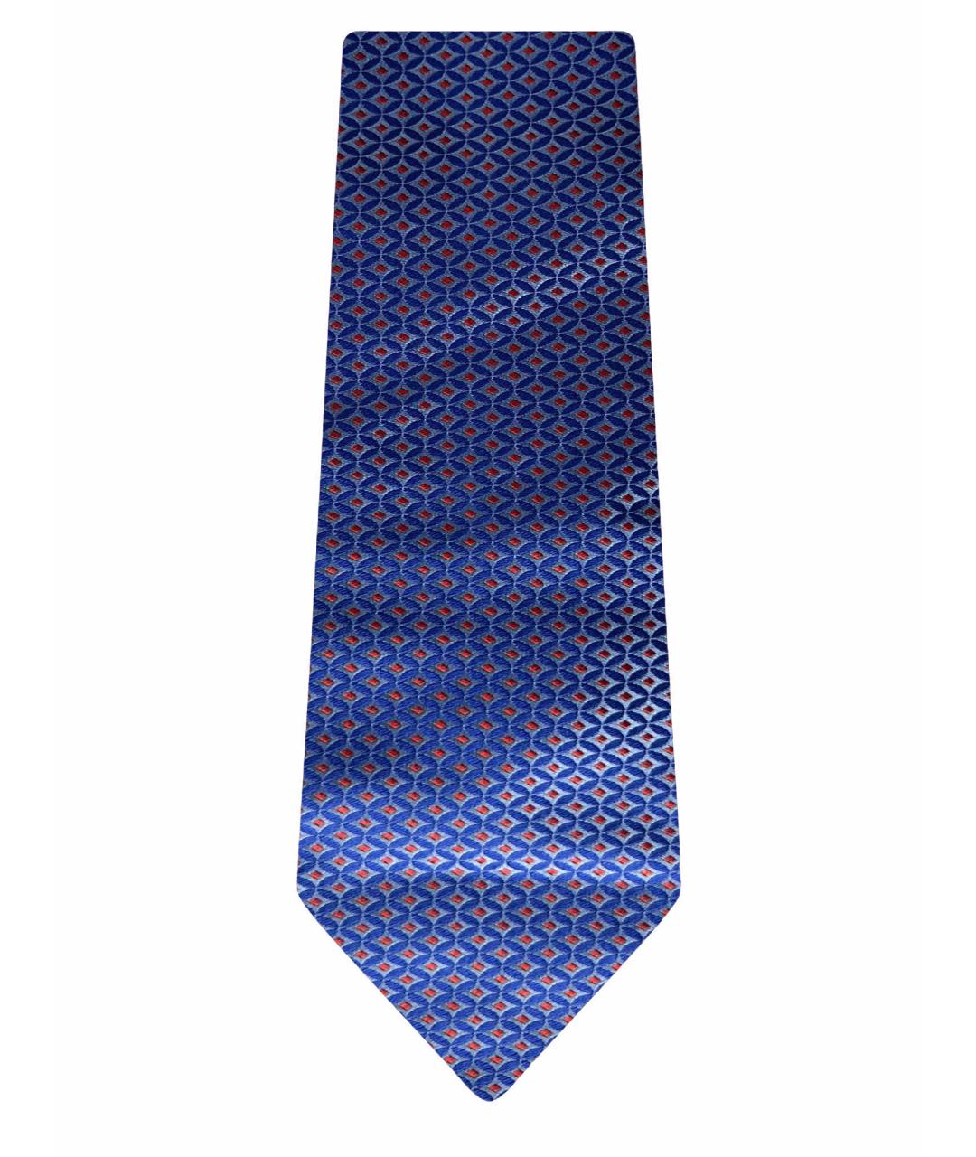 ZILLI Синий шелковый галстук, фото 1