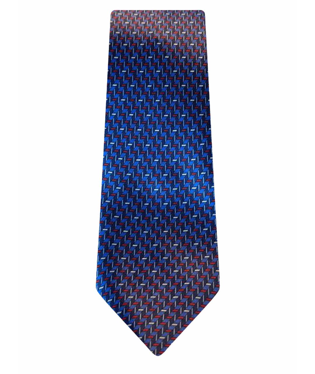 ZILLI Синий шелковый галстук, фото 1