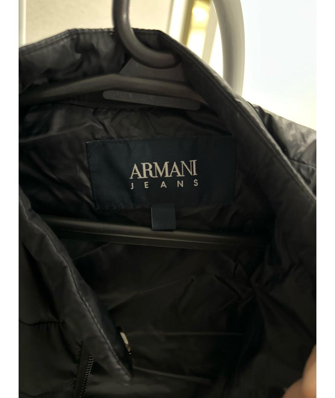 ARMANI JEANS Черная полиамидовая куртка, фото 3