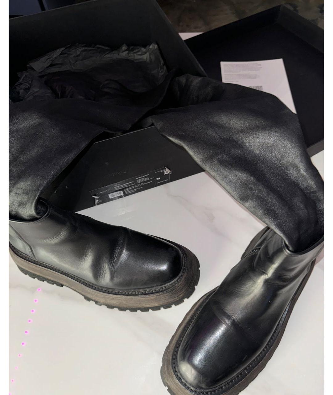 MARSELL Черные кожаные сапоги, фото 3
