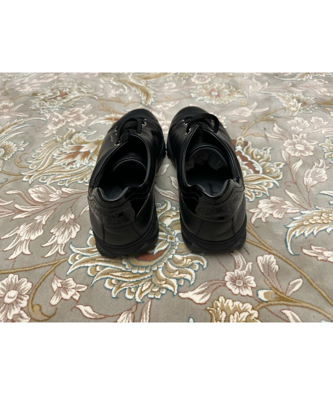 SALVATORE FERRAGAMO Черные низкие кроссовки / кеды, фото 3