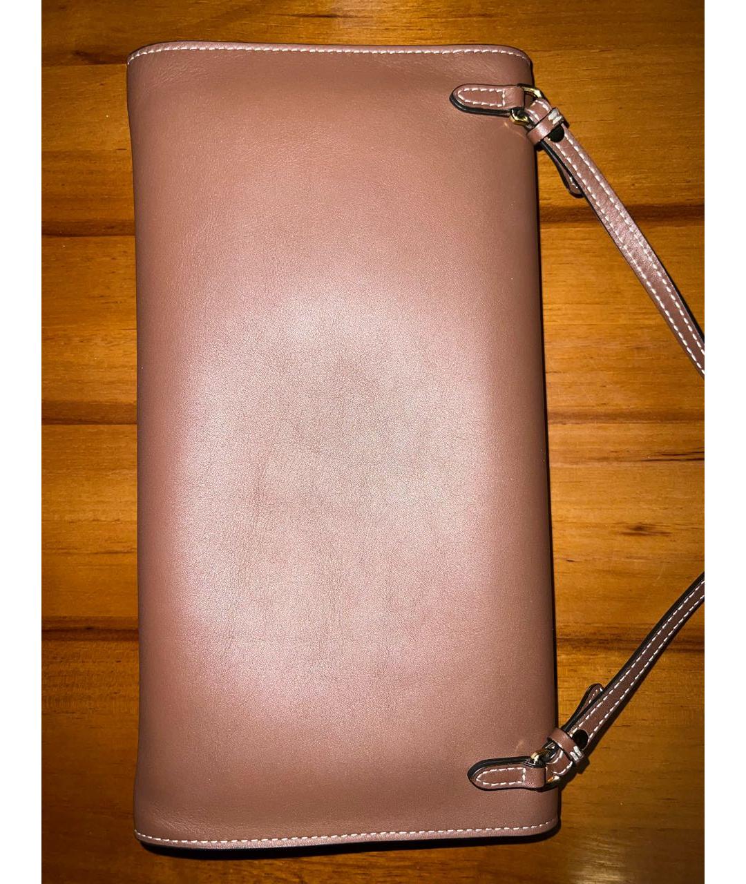 BURBERRY Коричневая кожаная сумка с короткими ручками, фото 4