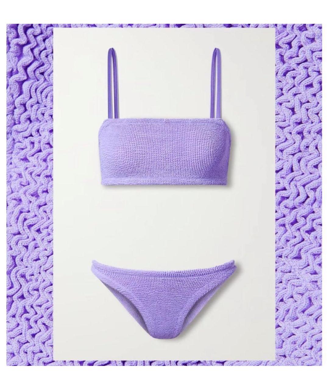 HUNZA G Фиолетовый купальник, фото 3
