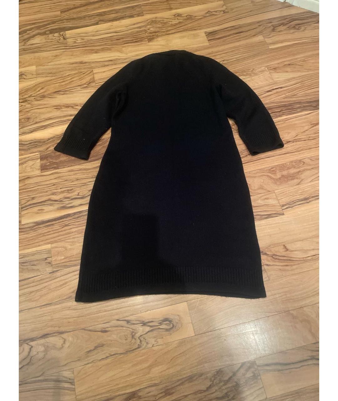 CHANEL PRE-OWNED Черное кашемировое повседневное платье, фото 2