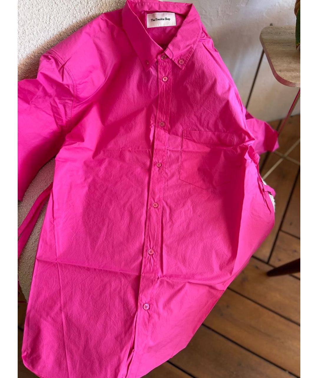 THE FRANKIE SHOP Розовая хлопковая рубашка, фото 3