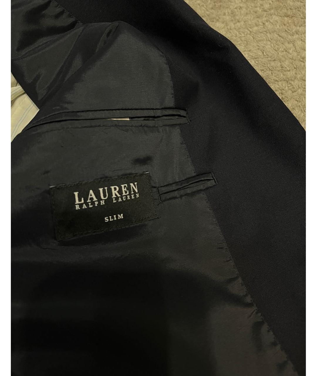 RALPH LAUREN Темно-синий шерстяной пиджак, фото 4