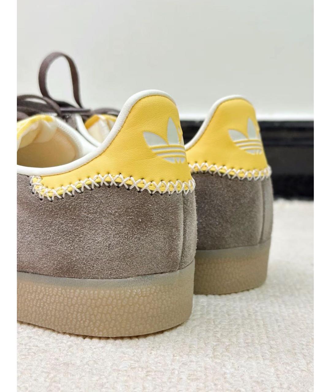 ADIDAS Коричневые замшевые кроссовки, фото 5