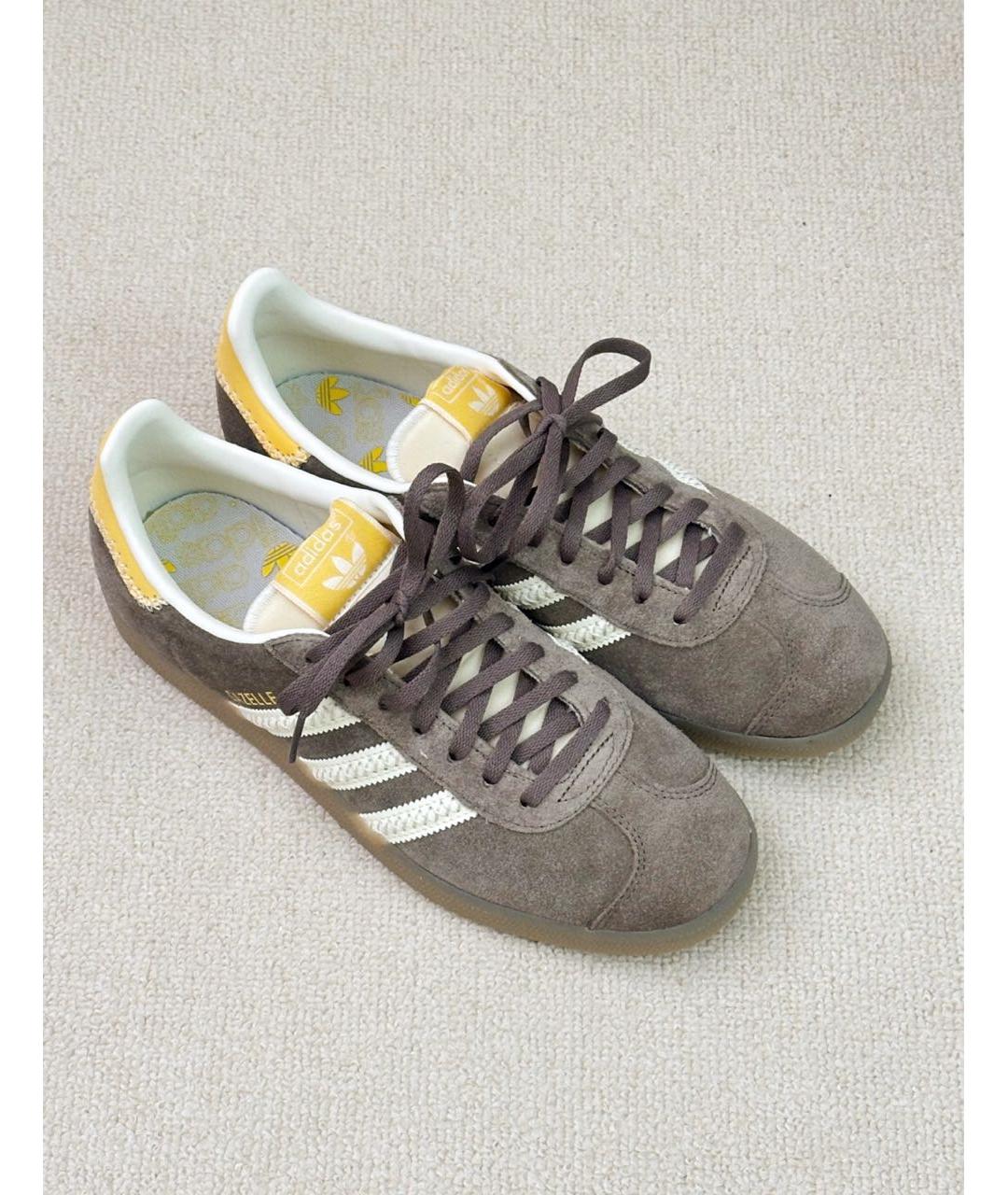 ADIDAS Коричневые замшевые кроссовки, фото 3