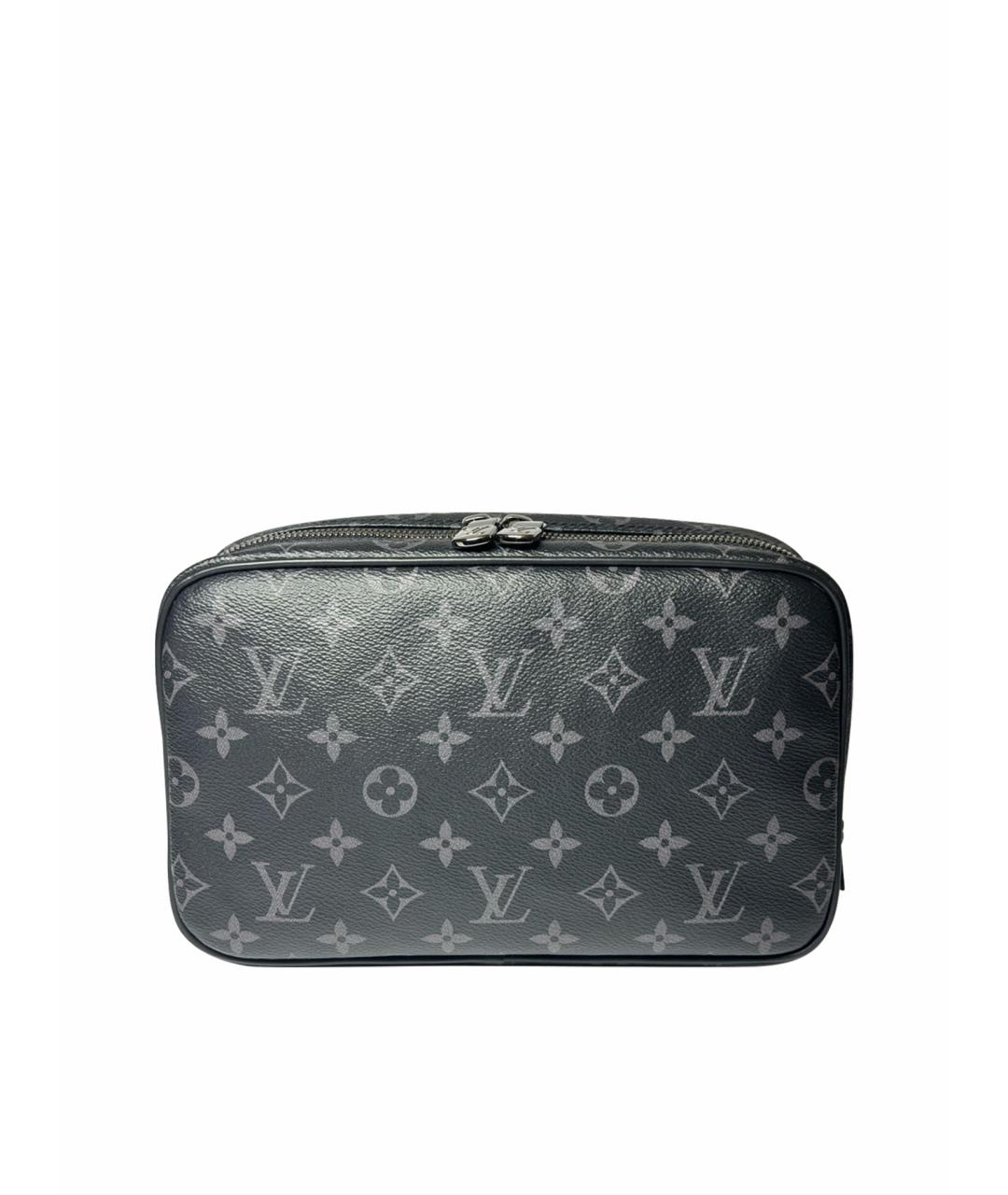 LOUIS VUITTON PRE-OWNED Антрацитовая барсетка, фото 1