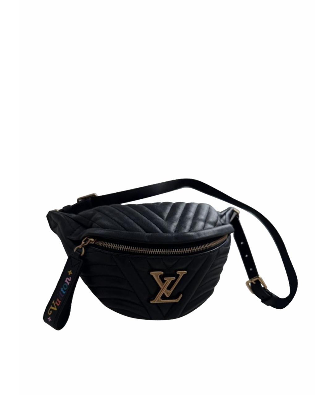 LOUIS VUITTON PRE-OWNED Черная кожаная сумка через плечо, фото 1