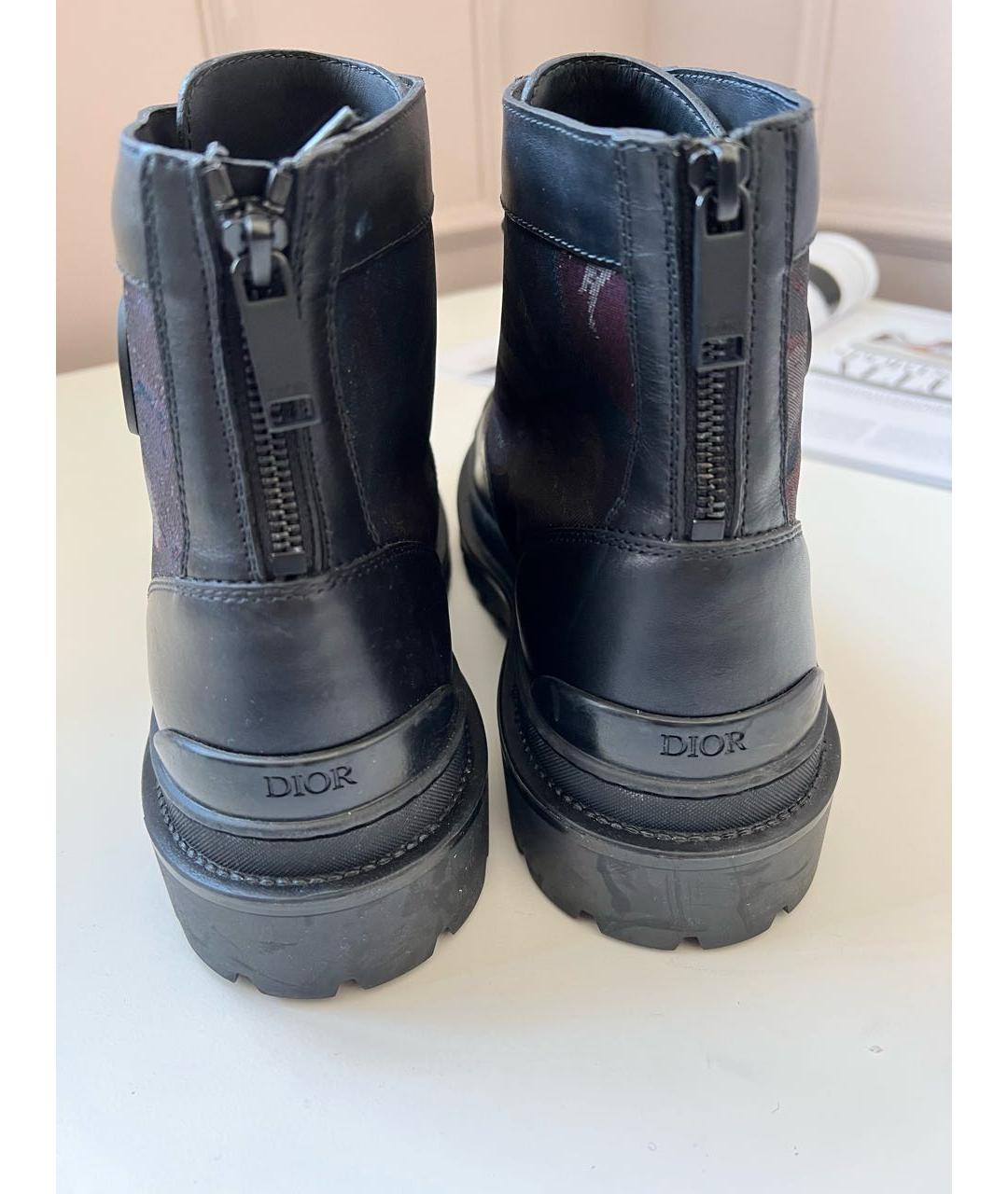 CHRISTIAN DIOR PRE-OWNED Черные высокие ботинки, фото 3