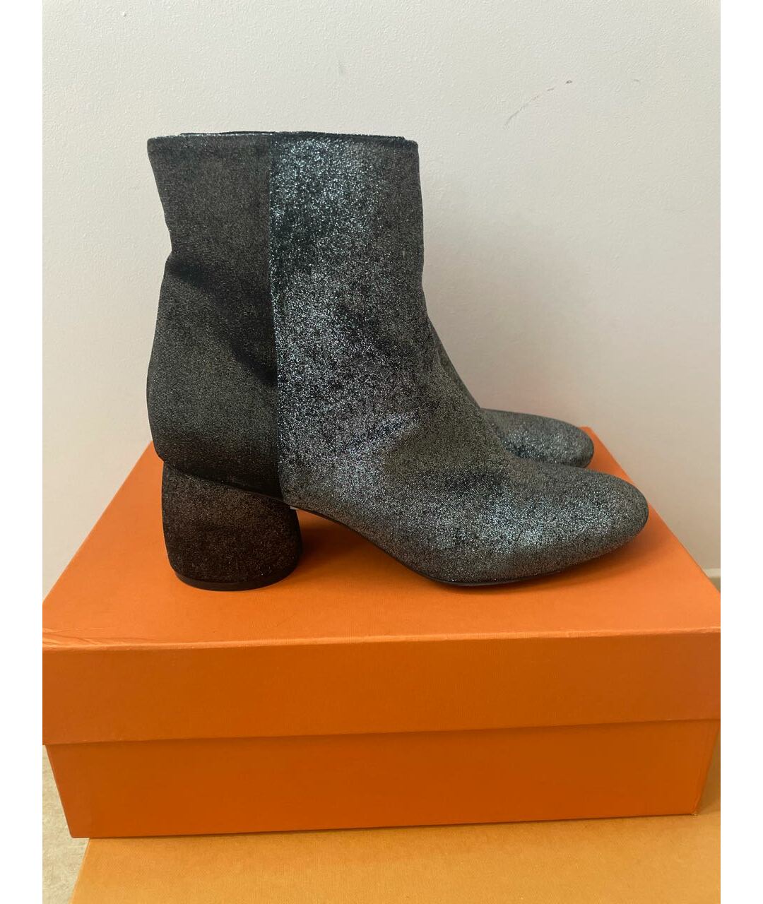STRATEGIA Серебряные текстильные ботинки, фото 5