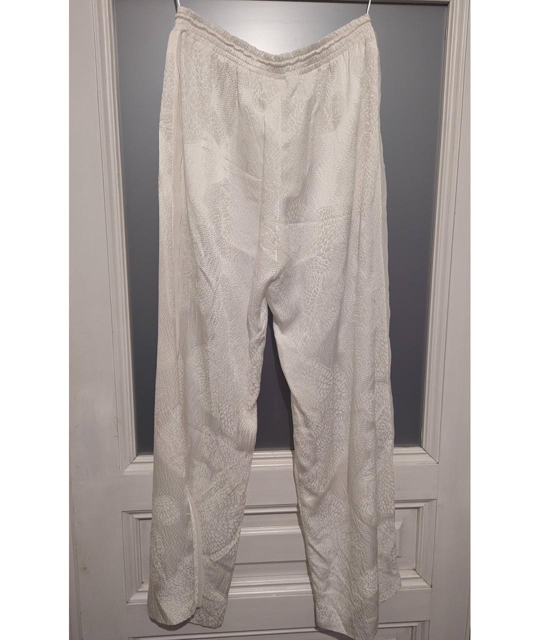 CHLOE Белые шелковые брюки широкие, фото 2
