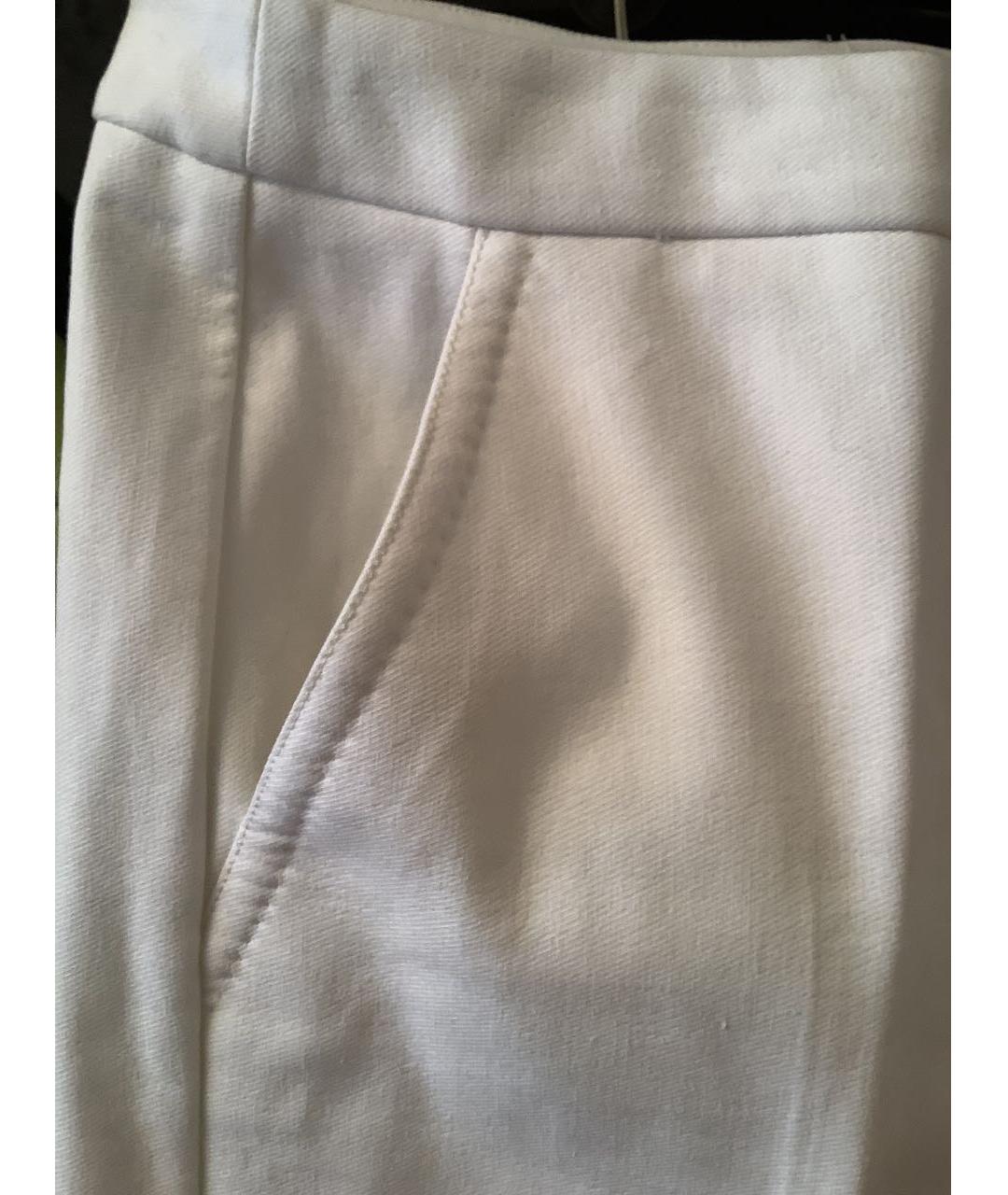 MAX MARA Белые брюки широкие, фото 7