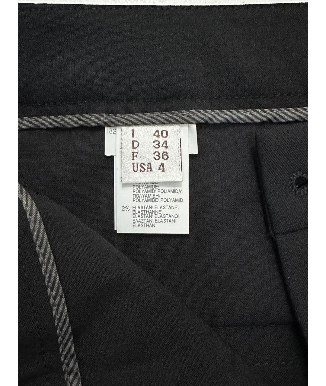 BRUNELLO CUCINELLI Черные шифоновые брюки узкие, фото 7