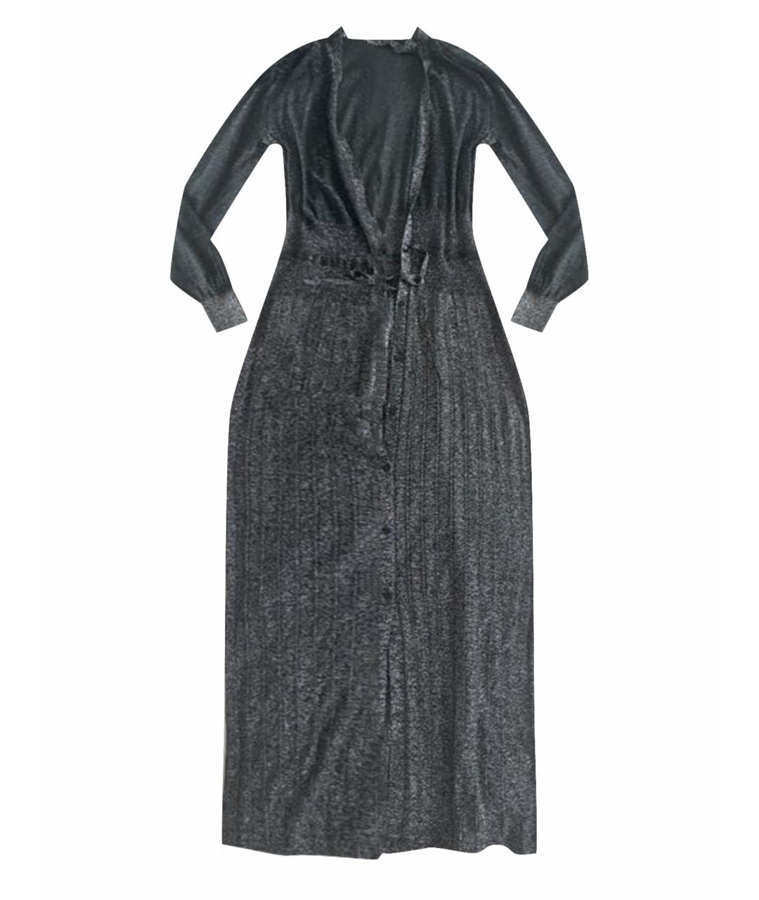 FALCONERI Серебряное вискозное коктейльное платье, фото 1