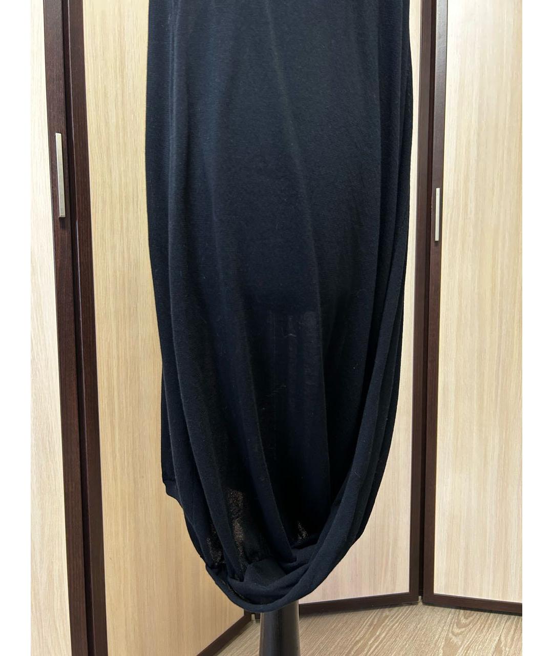 BRUNELLO CUCINELLI Черное хлопковое повседневное платье, фото 6