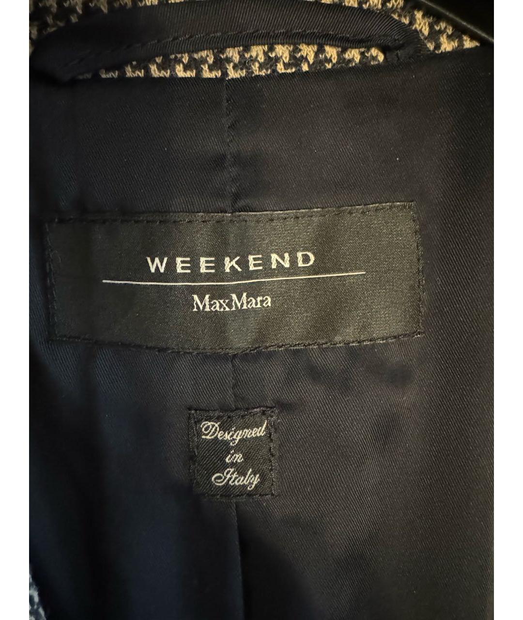 WEEKEND MAX MARA Мульти шерстяной жакет/пиджак, фото 4