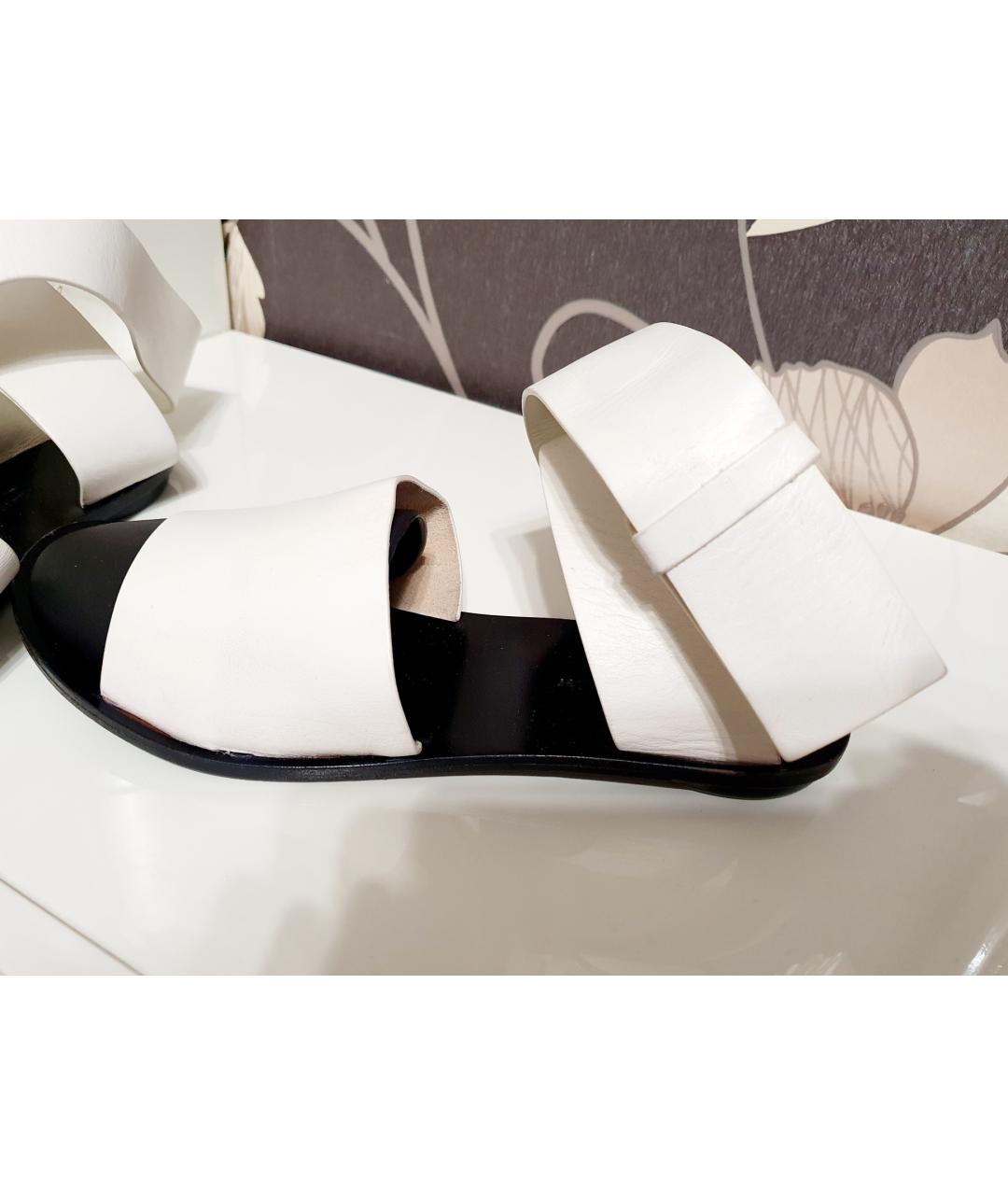 PROENZA SCHOULER Белые кожаные сандалии, фото 8