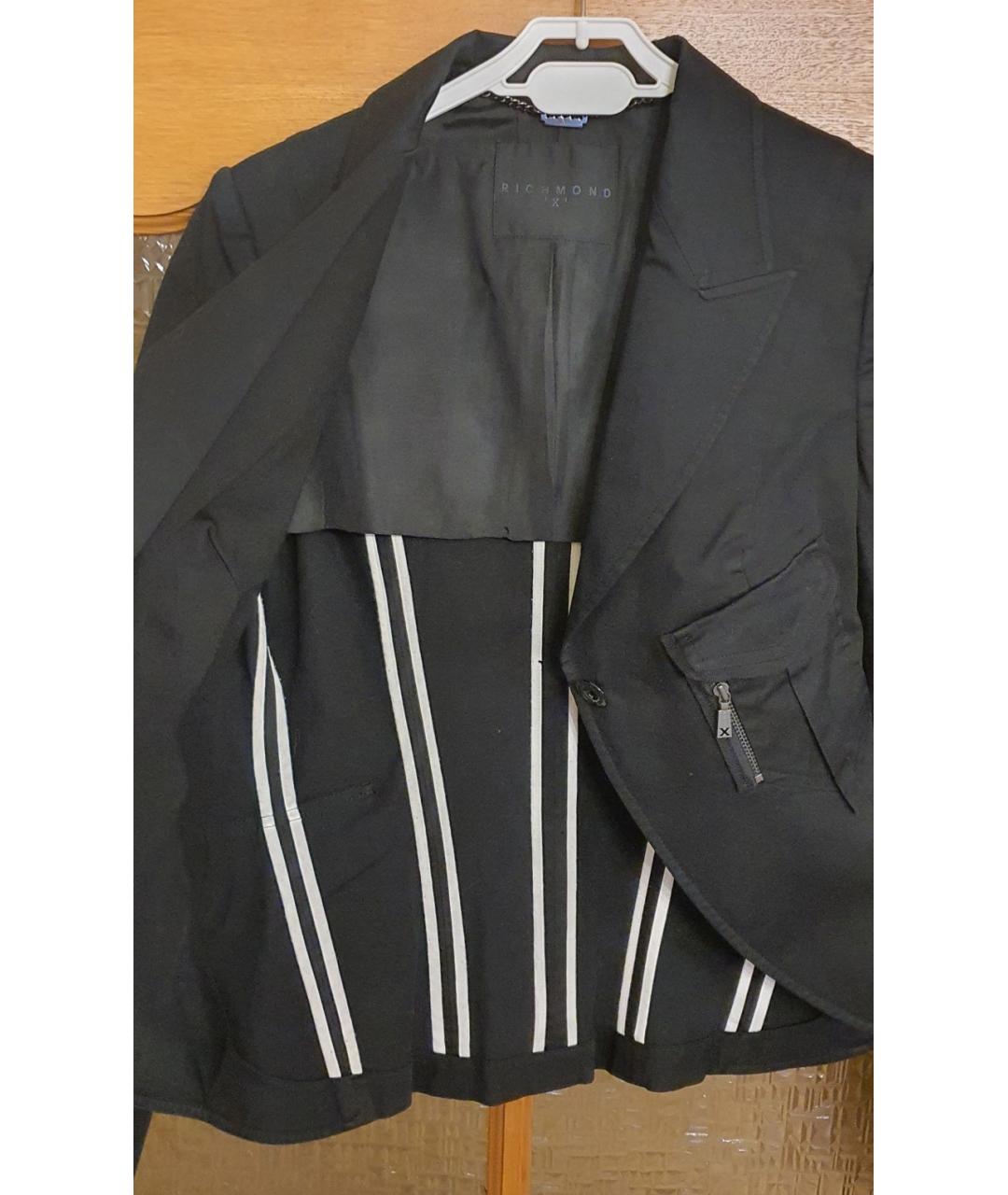 JOHN RICHMOND Черный хлопковый жакет/пиджак, фото 5