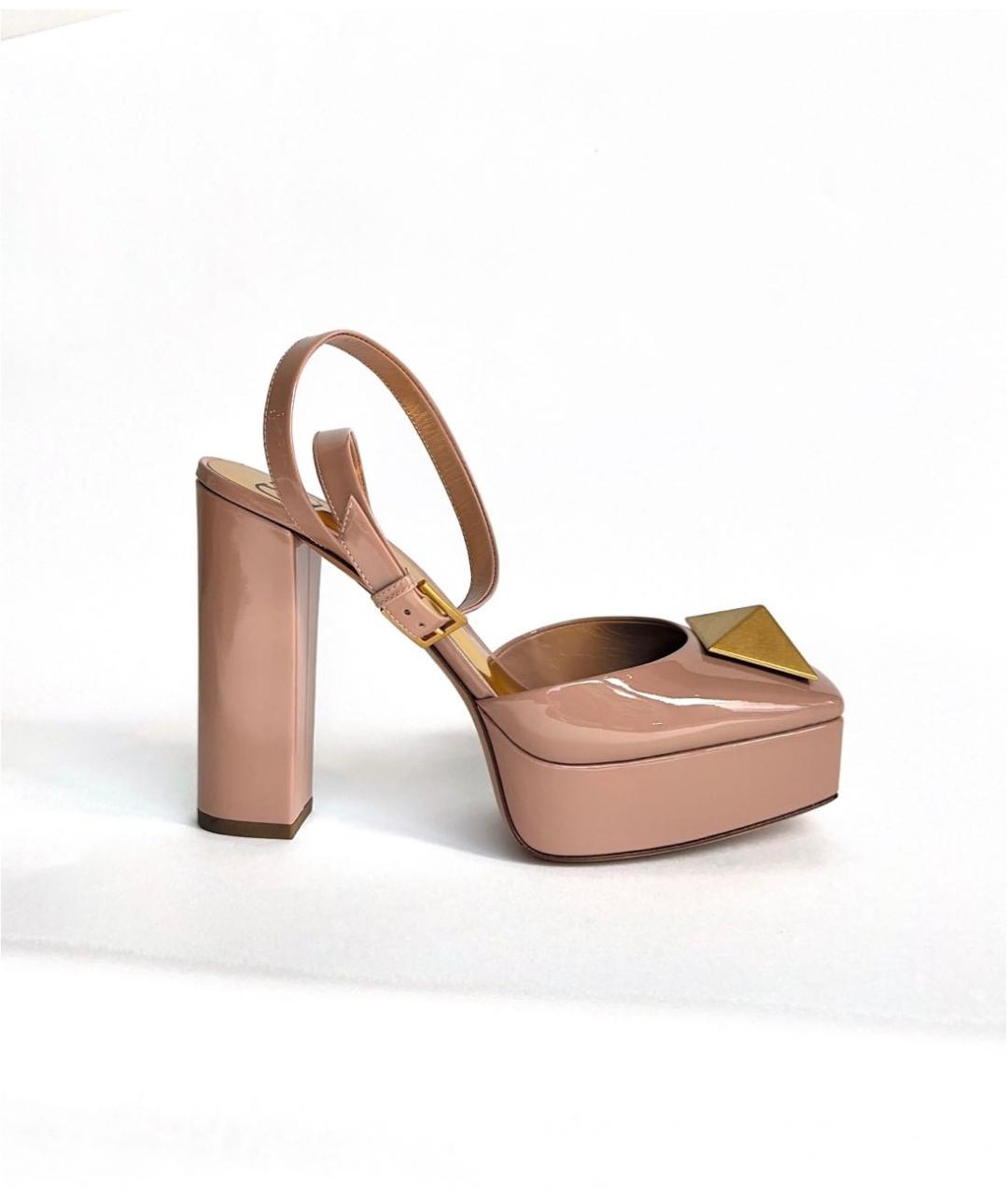 VALENTINO Розовые туфли из лакированной кожи, фото 6