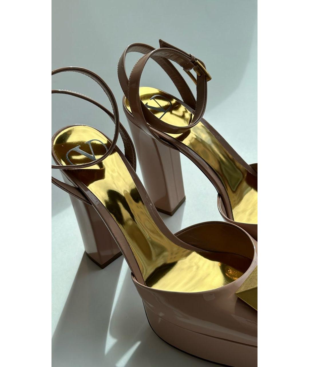 VALENTINO Розовые туфли из лакированной кожи, фото 5