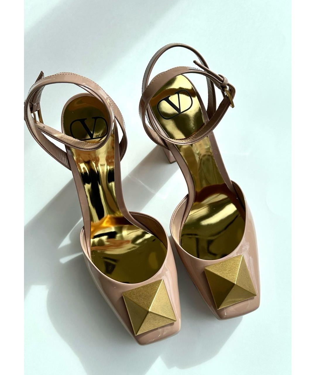 VALENTINO Розовые туфли из лакированной кожи, фото 3