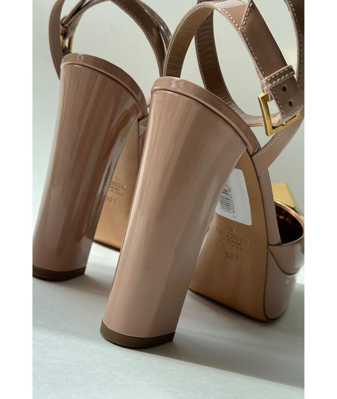 VALENTINO Розовые туфли из лакированной кожи, фото 4