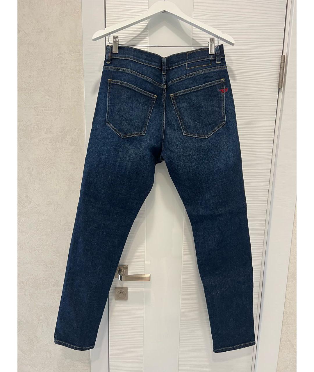 DIESEL Темно-синие хлопко-эластановые джинсы скинни, фото 2