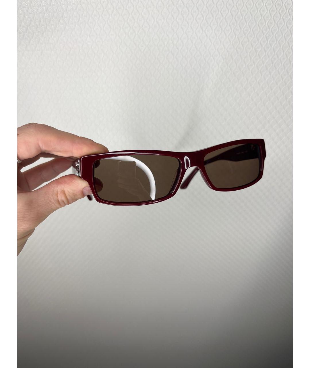 FENDI Бордовые солнцезащитные очки, фото 9