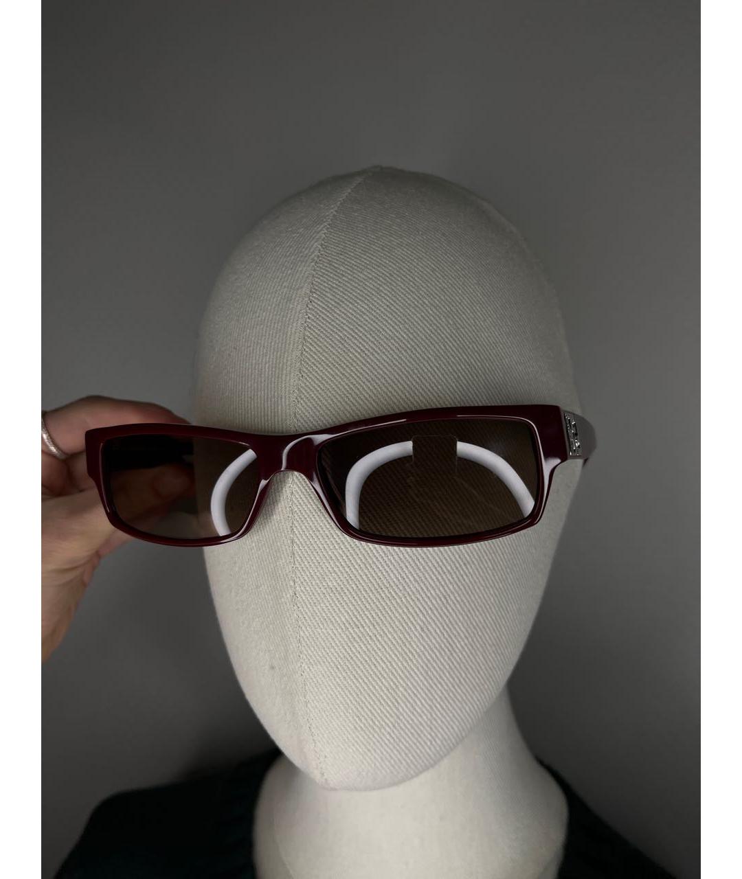 FENDI Бордовые солнцезащитные очки, фото 2