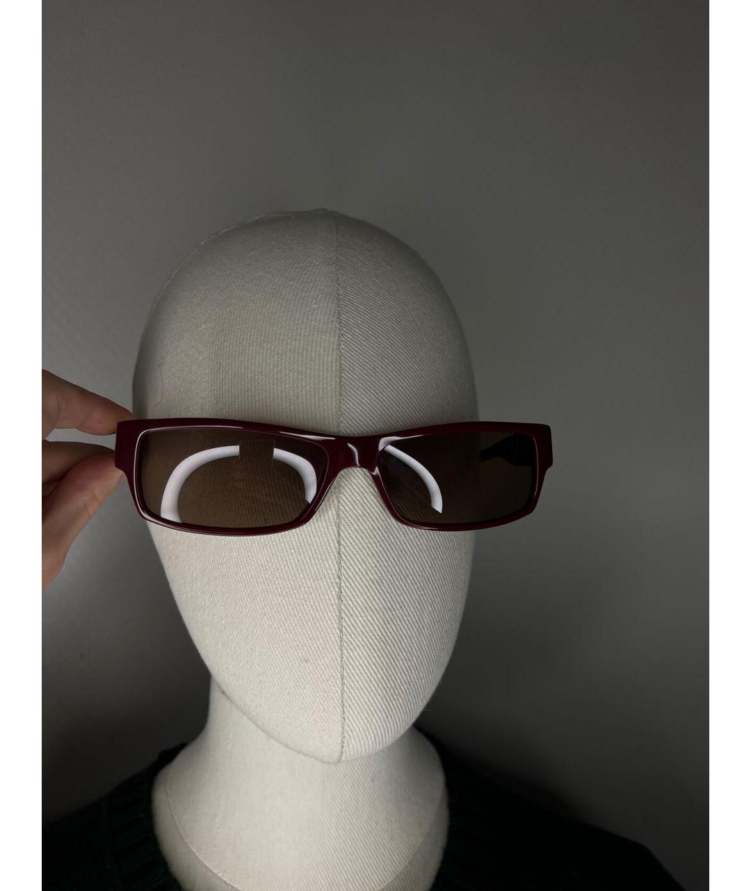 FENDI Бордовые солнцезащитные очки, фото 3