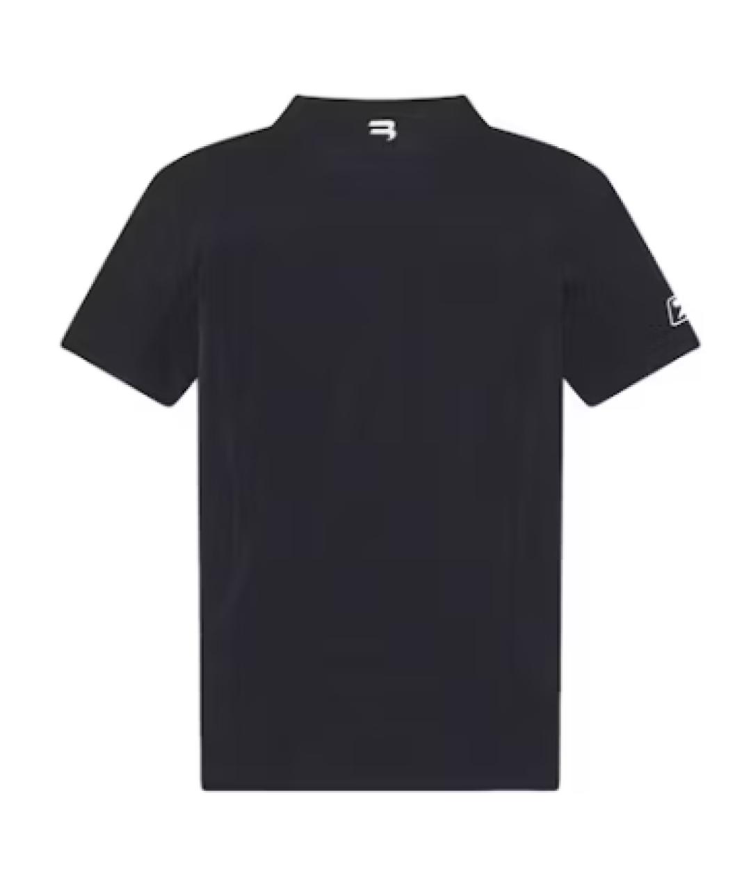 BALENCIAGA Черная полиамидовая футболка, фото 1