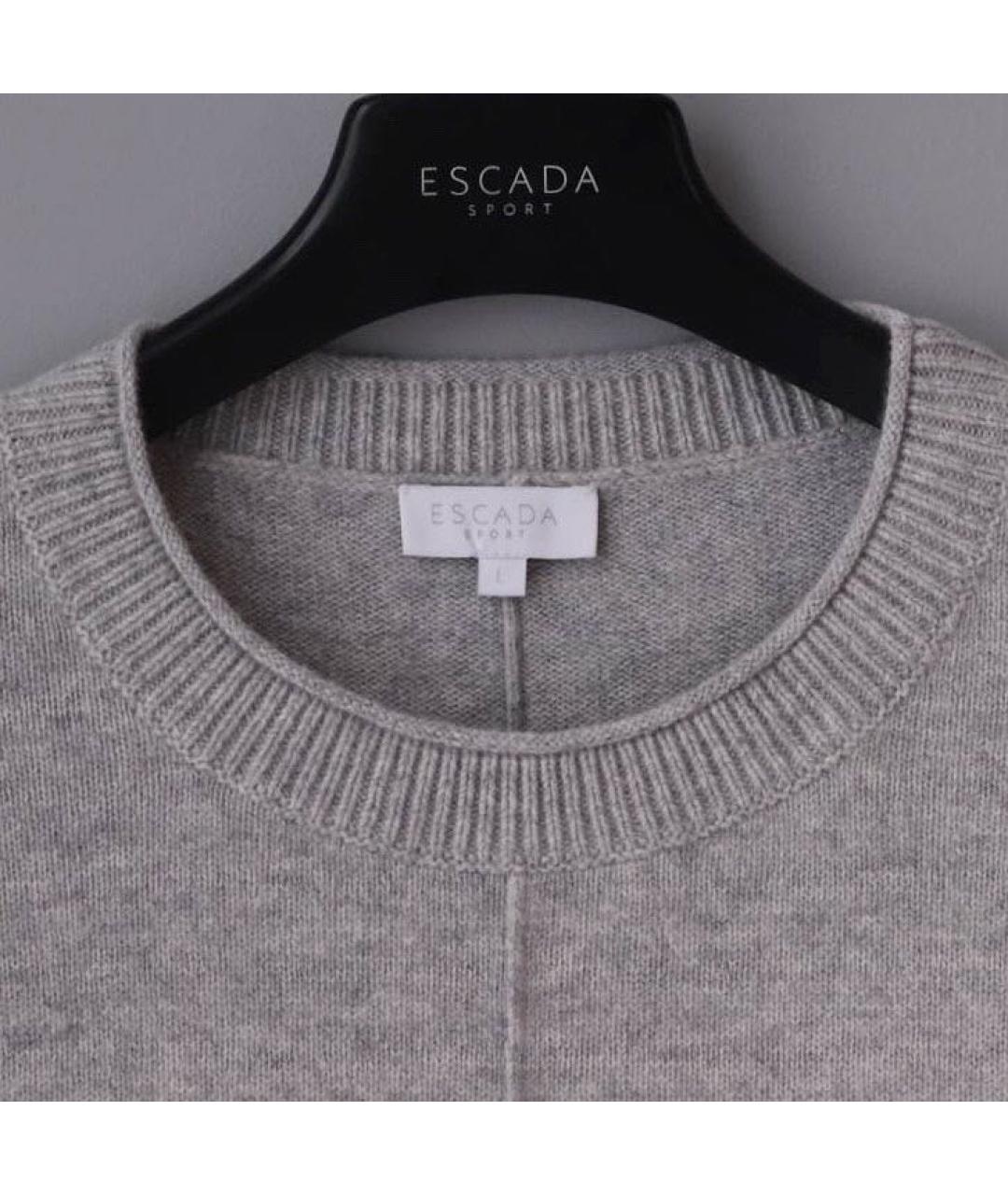 ESCADA Серый шерстяной джемпер / свитер, фото 3