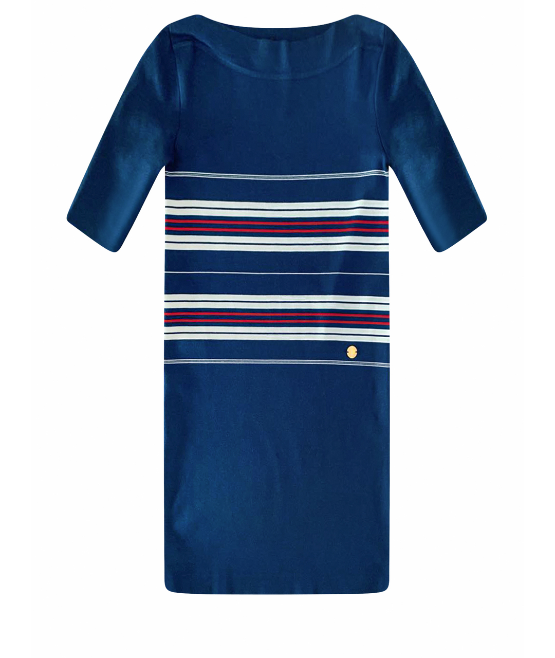 LOUIS VUITTON PRE-OWNED Синее шелковое платье, фото 1