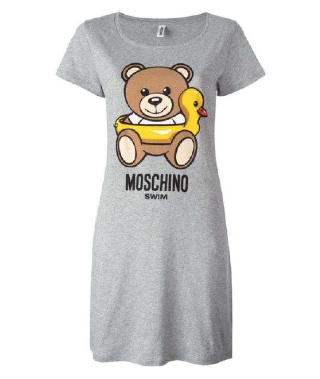 MOSCHINO UNDERWEAR Серое повседневное платье, фото 1