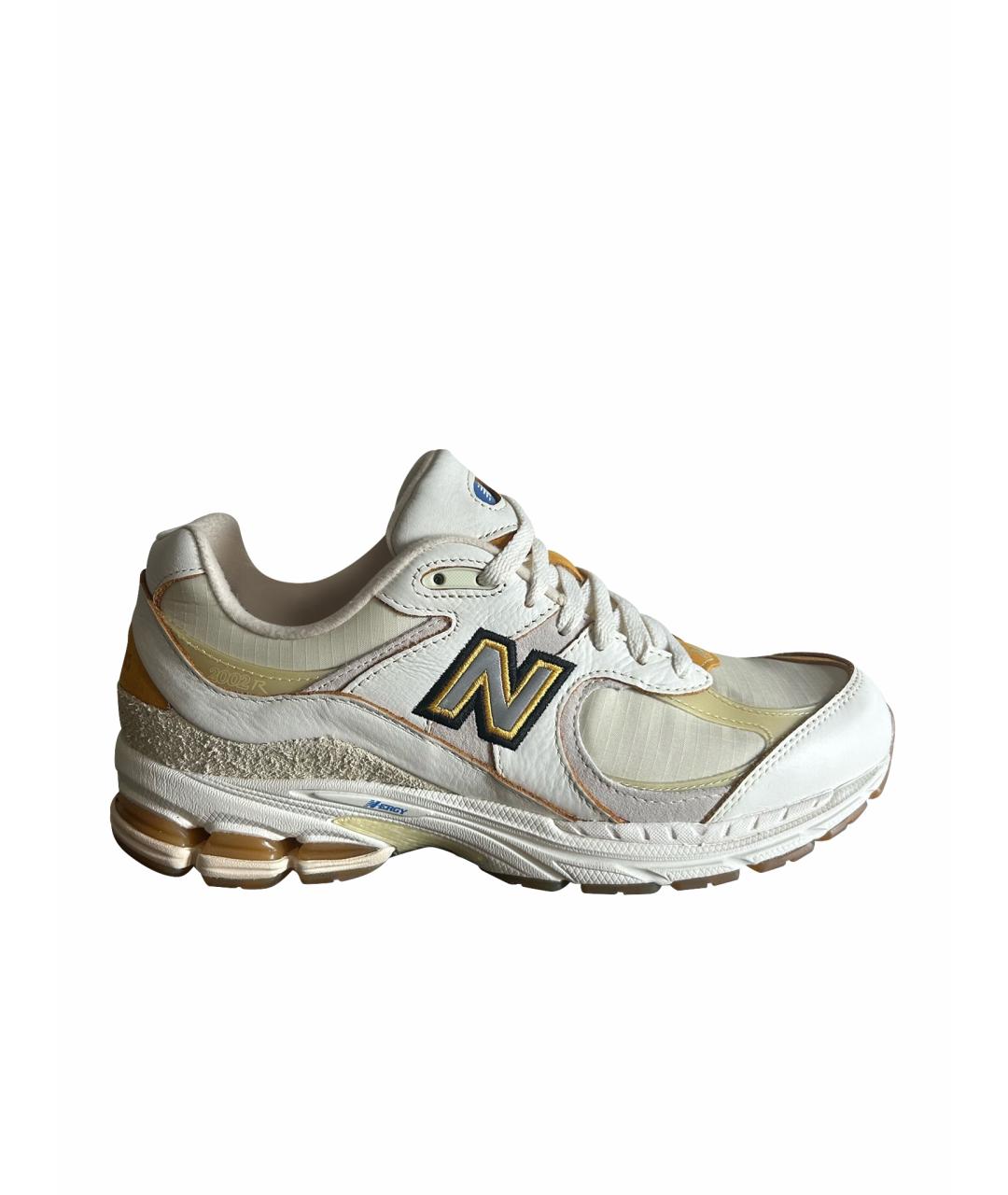 NEW BALANCE Бежевые текстильные низкие кроссовки / кеды, фото 1