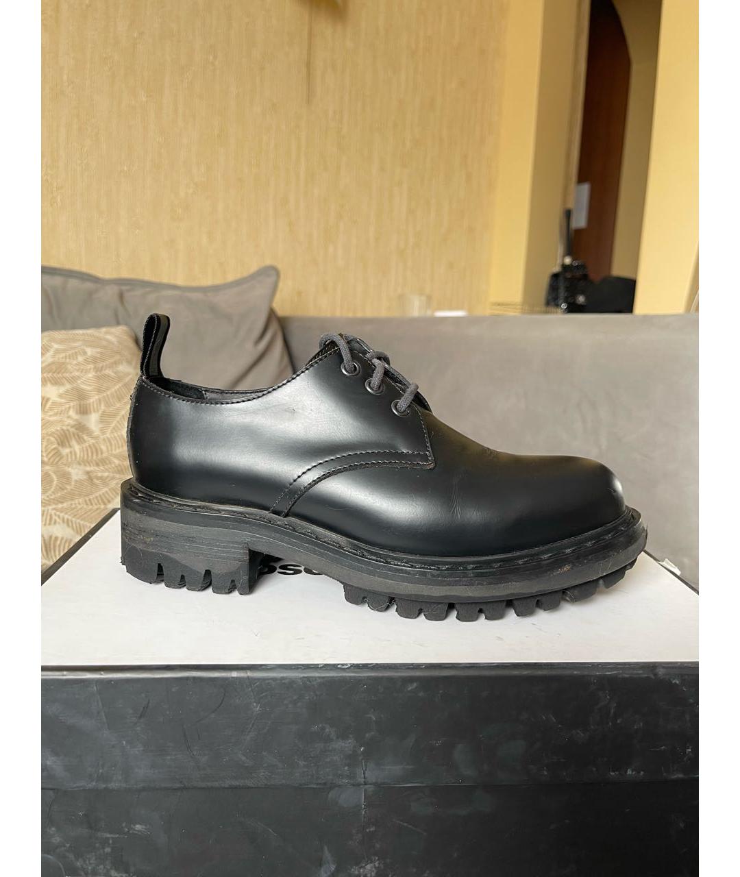 DSQUARED2 Черные кожаные ботинки, фото 8