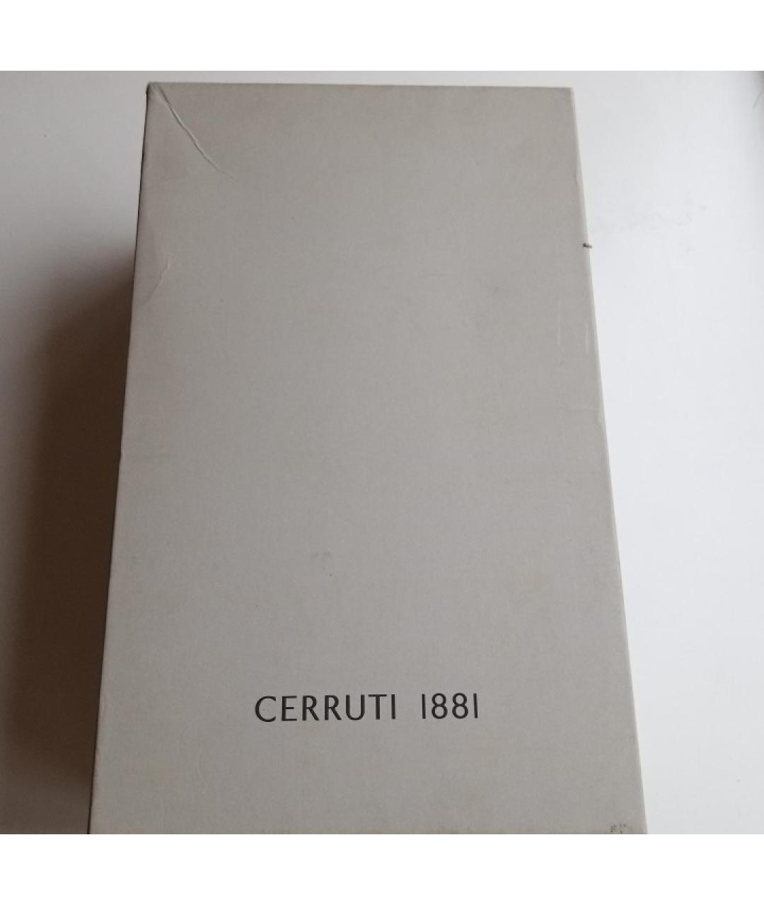 CERRUTI 1881 Черные синтетические низкие кроссовки / кеды, фото 5