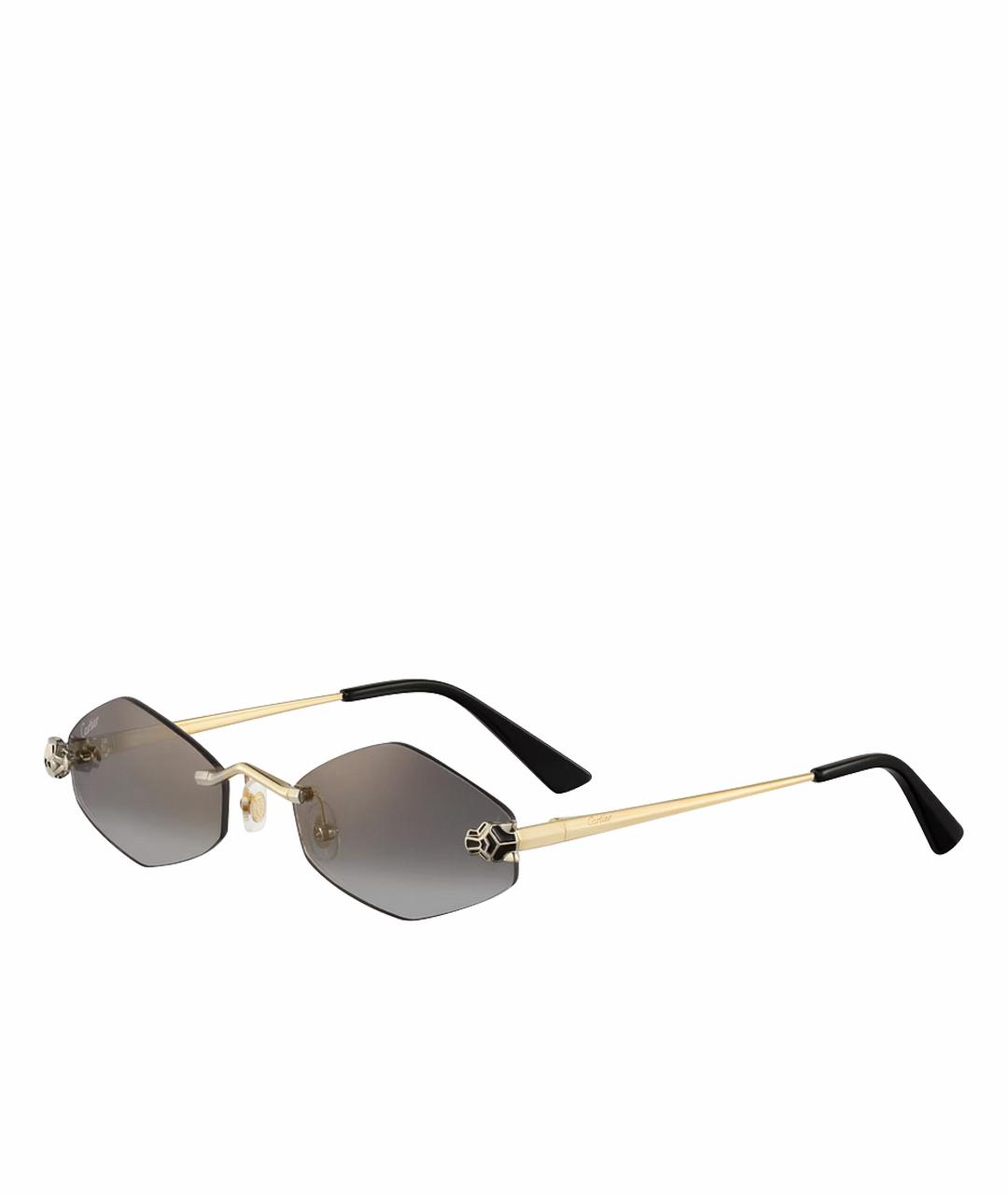 CARTIER Серые металлические солнцезащитные очки, фото 1