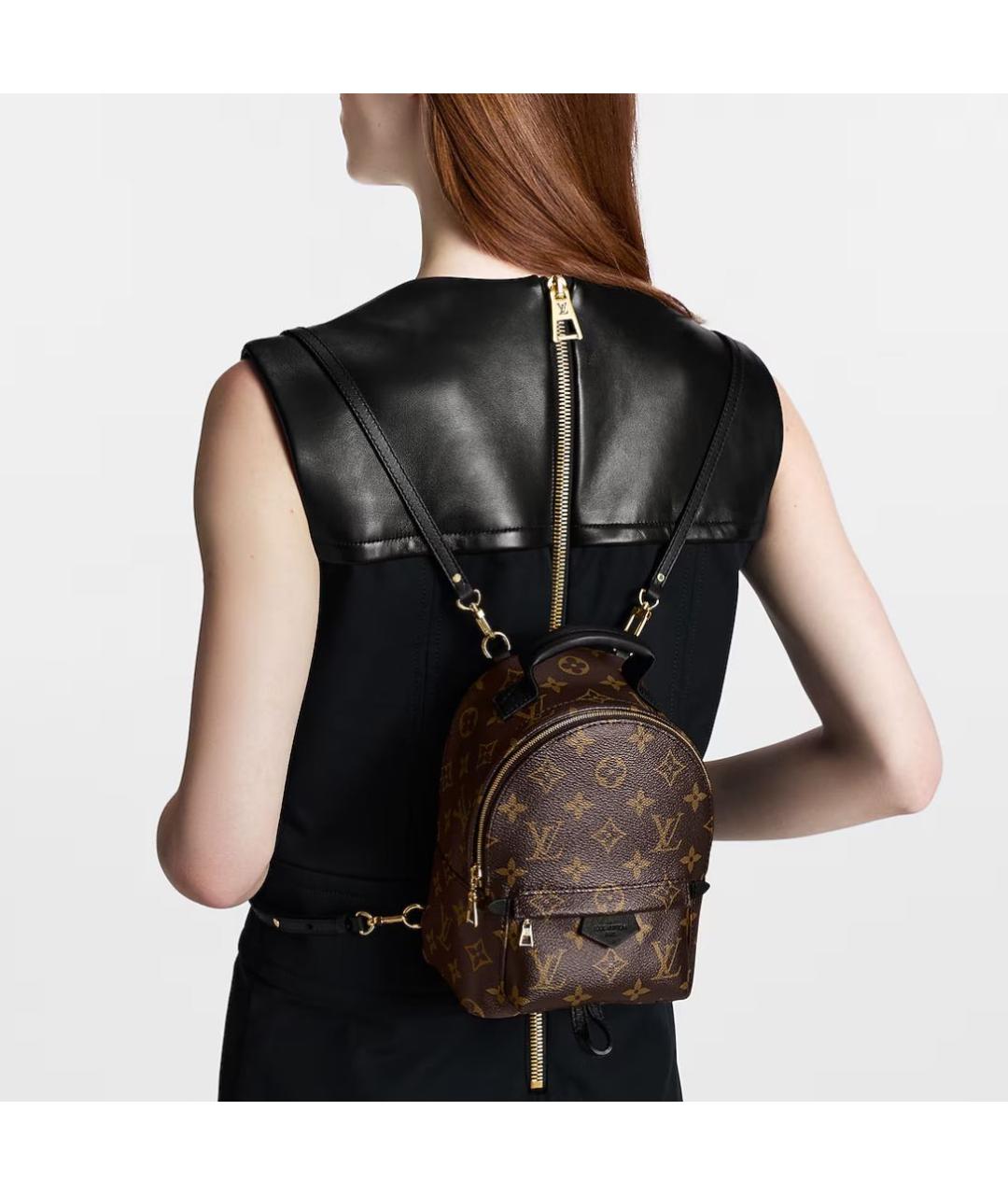 LOUIS VUITTON Коричневый рюкзак, фото 7