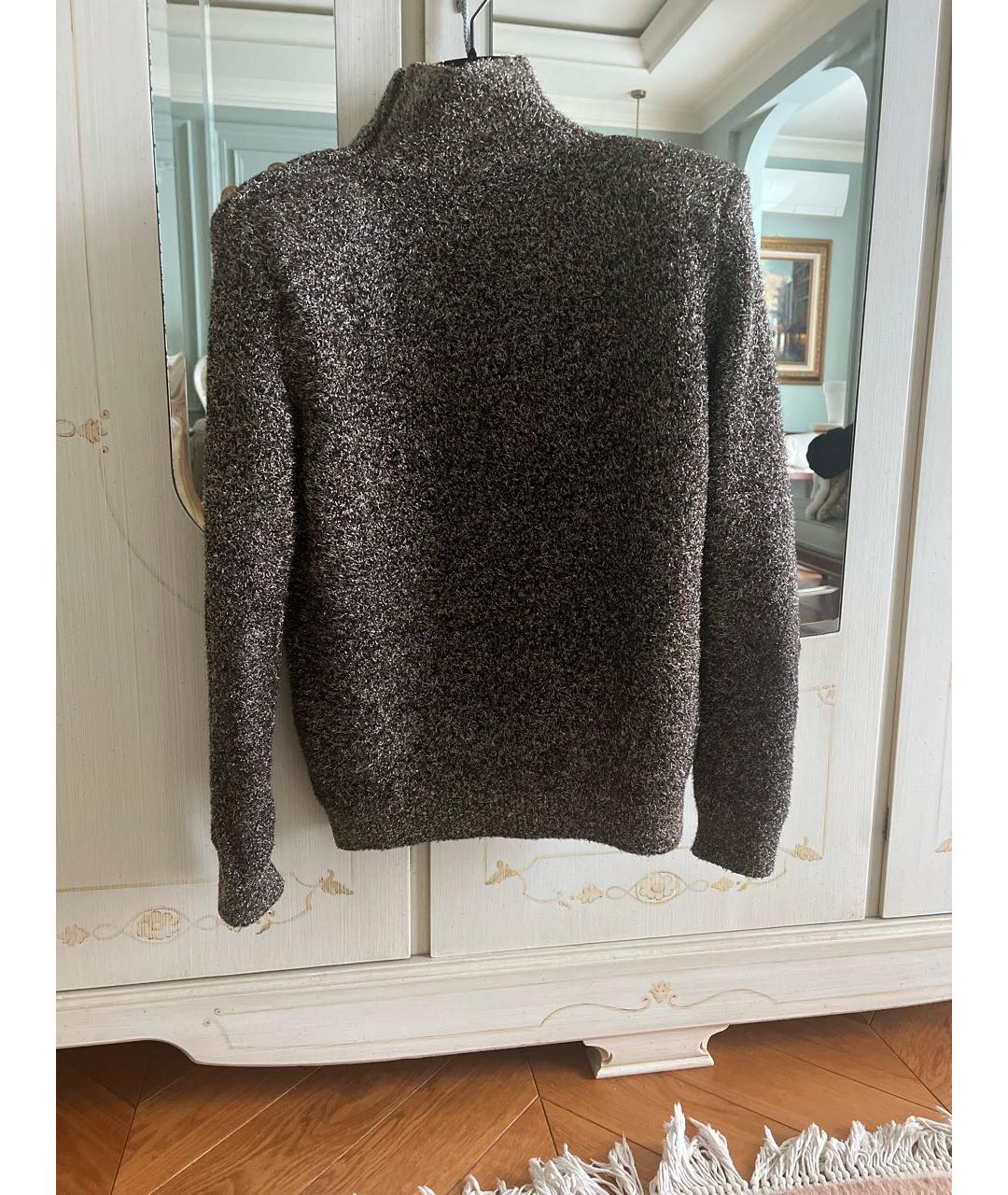 BALMAIN Серебрянный полиамидовый джемпер / свитер, фото 2