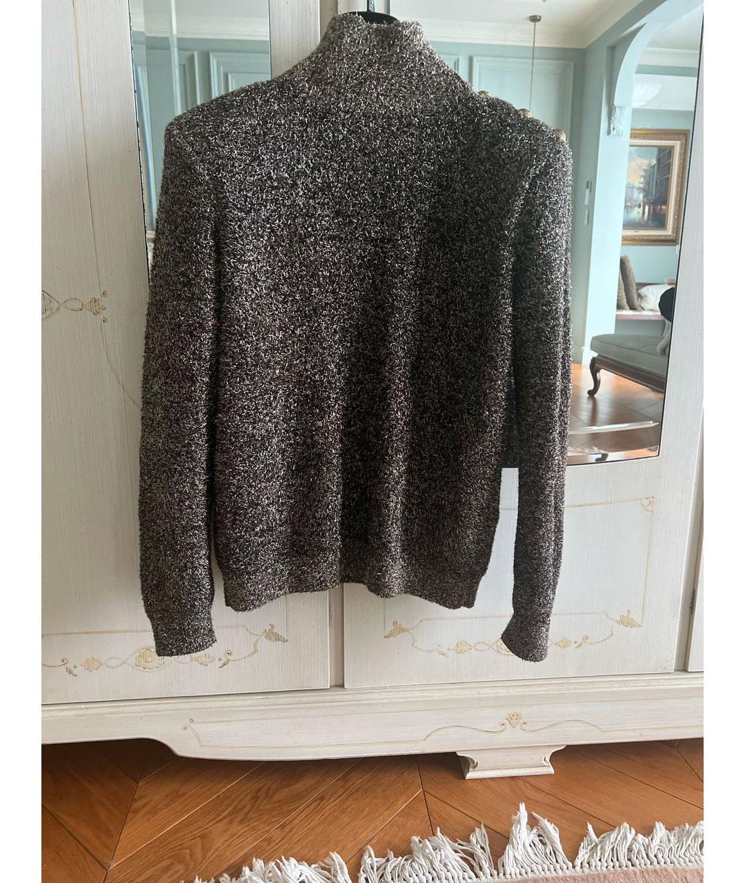 BALMAIN Серебрянный полиамидовый джемпер / свитер, фото 3