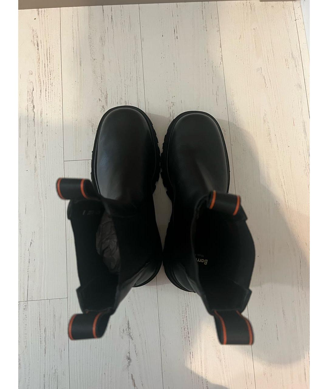 BARRACUDA Черные кожаные высокие ботинки, фото 3