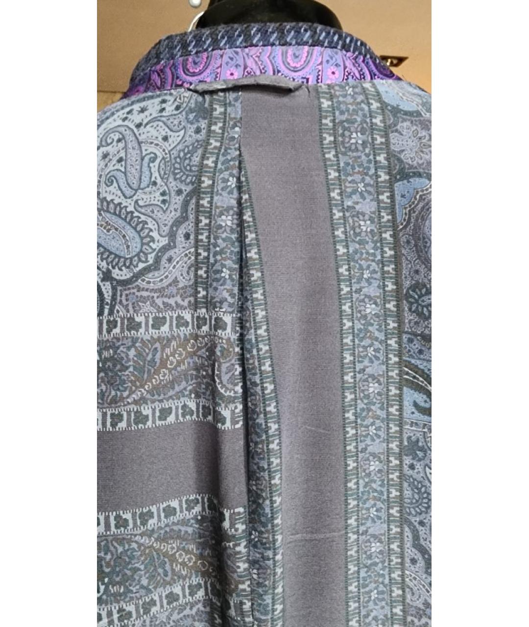 ETRO Синий шерстяной пиджак, фото 3