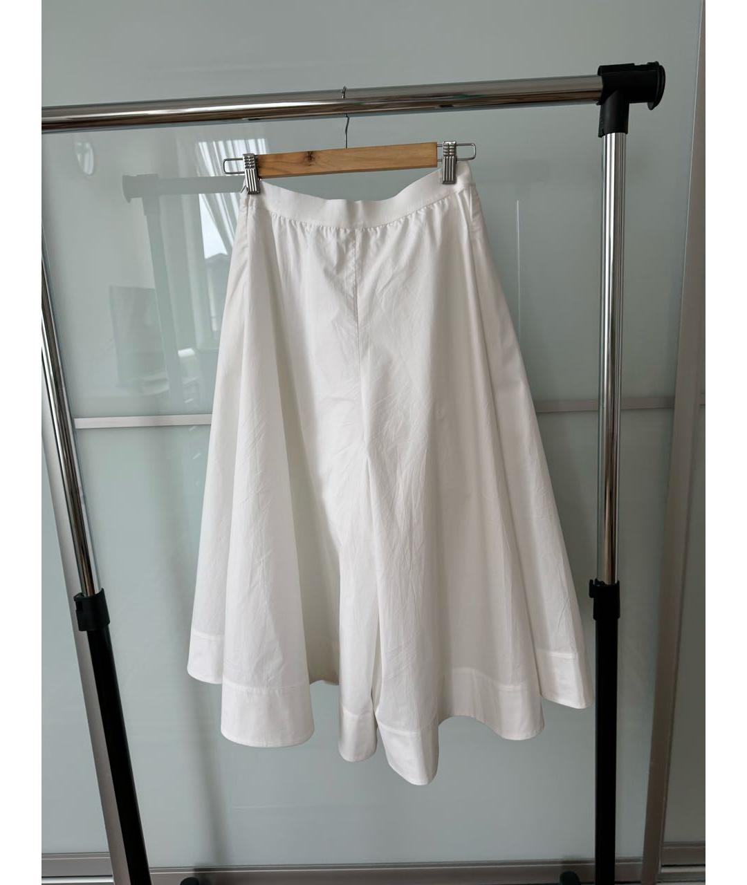 COS Белые хлопко-эластановые брюки широкие, фото 2