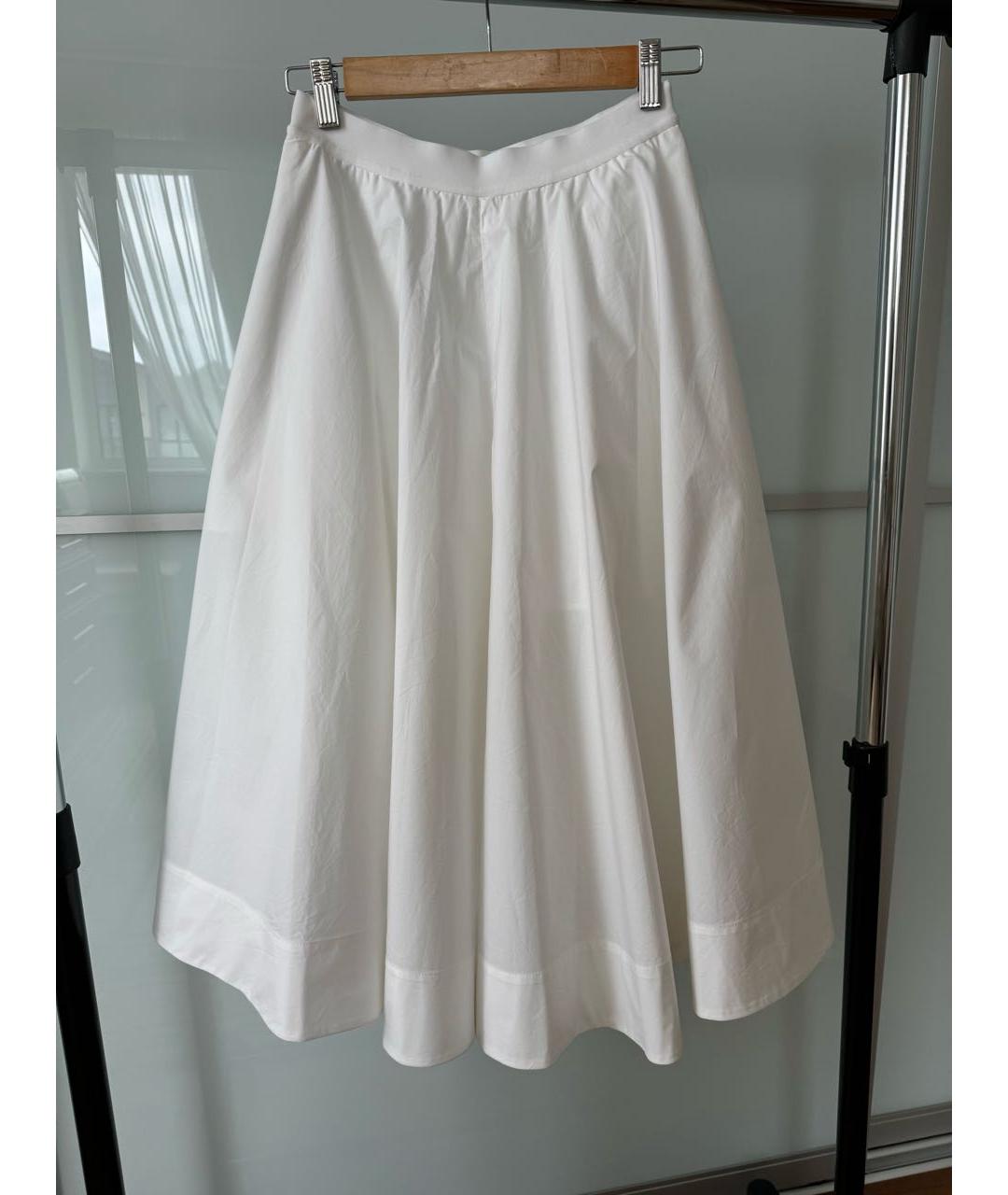 COS Белые хлопко-эластановые брюки широкие, фото 7