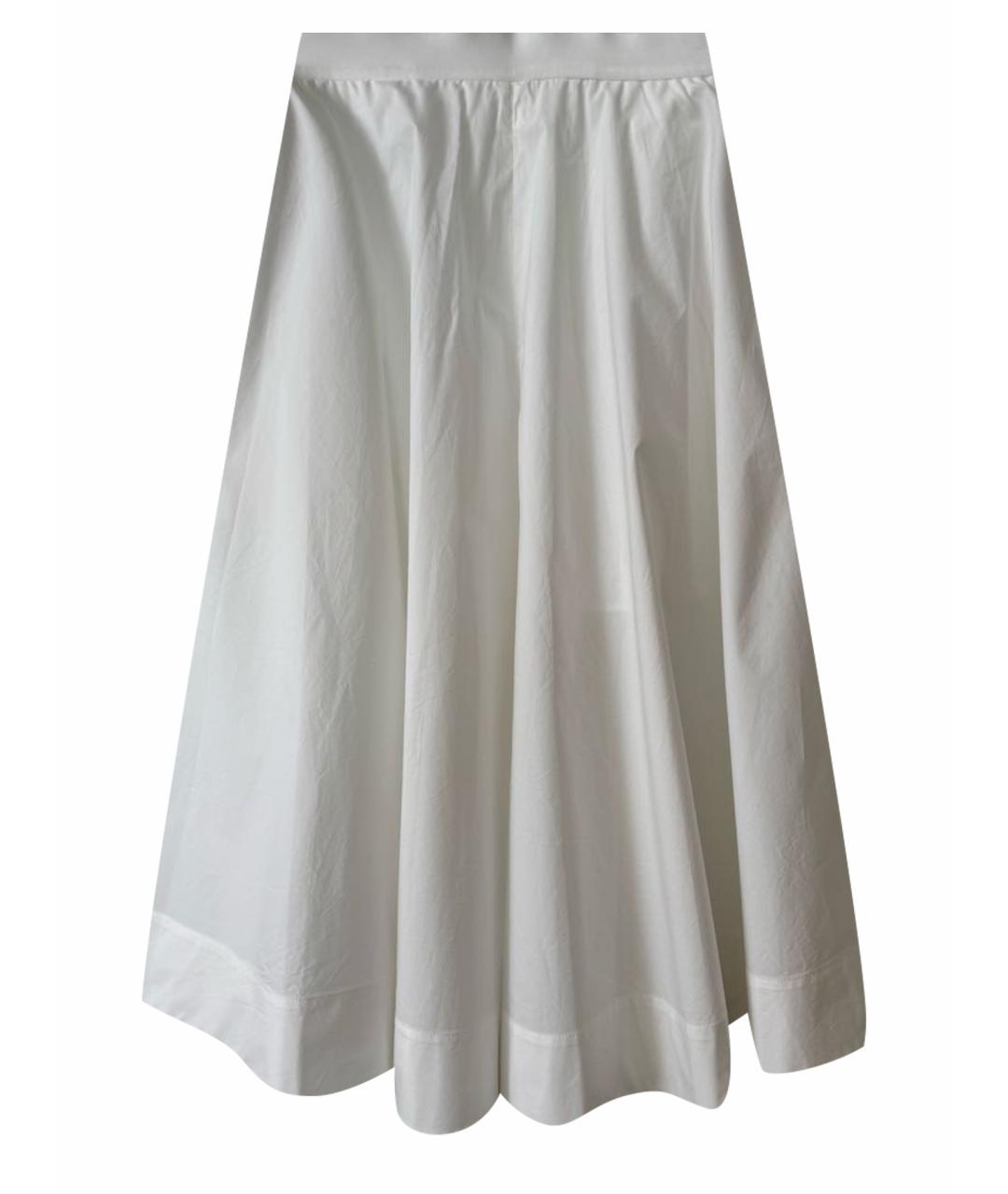 COS Белые хлопко-эластановые брюки широкие, фото 1
