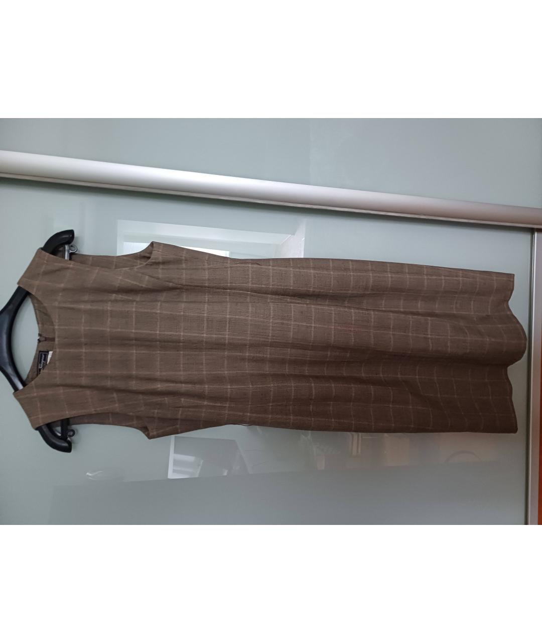 SALVATORE FERRAGAMO Бежевый шерстяной костюм с юбками, фото 7